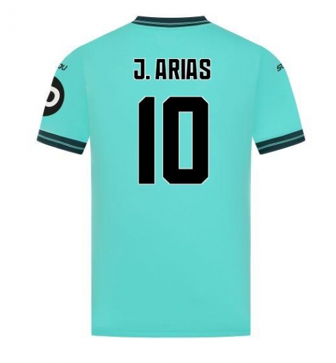 Koszulka piłkarska Wolves Jhon Arias #10 Koszulka Wyjazdowej 2025-26 Krótki Rękaw Koszulka piłkarska Wolves Jhon Arias #10 Koszulka Wyjazdowej 2025-26 Krótki Rękaw