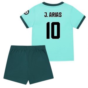 Koszulka piłkarska Wolves Jhon Arias #10 Koszulka Wyjazdowej dziecięce 2025-26 +Krótkie Spodenk