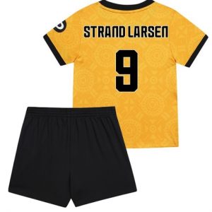 Koszulka piłkarska Wolves Jorgen Strand Larsen #9 Koszulka Podstawowej dziecięce 2025-26 +Krótkie Spodenk