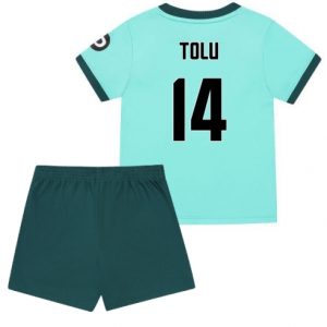 Koszulka piłkarska Wolves Tolu Arokodare #14 Koszulka Wyjazdowej dziecięce 2025-26 +Krótkie Spodenk