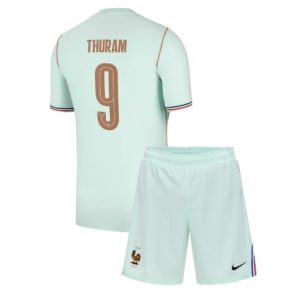Koszulka piłkarska Francja Marcus Thuram #9 Koszulka Wyjazdowej dziecięce MŚ 2026 +Krótkie Spodenk