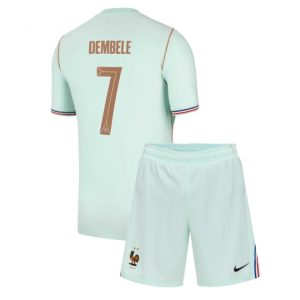 Koszulka piłkarska Francja Ousmane Dembele #7 Koszulka Wyjazdowej dziecięce MŚ 2026 +Krótkie Spodenk