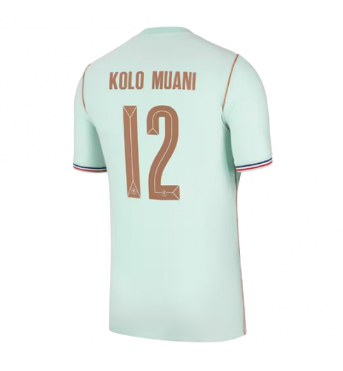 Koszulka piłkarska Francja Randal Kolo Muani #12 Koszulka Wyjazdowej MŚ 2026 Krótki Rękaw Koszulka piłkarska Francja Randal Kolo Muani #12 Koszulka Wyjazdowej MŚ 2026 Krótki Rękaw