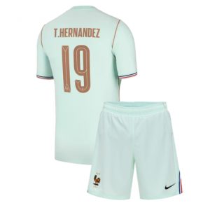 Koszulka piłkarska Francja Theo Hernandez #19 Koszulka Wyjazdowej dziecięce MŚ 2026 +Krótkie Spodenk