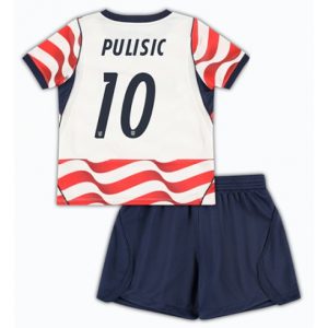 Koszulka piłkarska Stany Zjednoczone Christian Pulisic #10 Koszulka Podstawowej dziecięce MŚ 2026 +Krótkie Spodenk Koszulka piłkarska Stany Zjednoczone Christian Pulisic #10 Koszulka Podstawowej dziecięce MŚ 2026 +Krótkie Spodenk