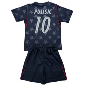 Koszulka piłkarska Stany Zjednoczone Christian Pulisic #10 Koszulka Wyjazdowej dziecięce MŚ 2026 +Krótkie Spodenk Koszulka piłkarska Stany Zjednoczone Christian Pulisic #10 Koszulka Wyjazdowej dziecięce MŚ 2026 +Krótkie Spodenk