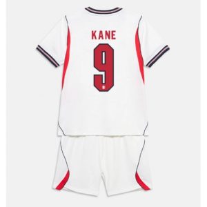 Koszulka piłkarska Anglia Harry Kane #9 Koszulka Podstawowej dziecięce MŚ 2026 +Krótkie Spodenk