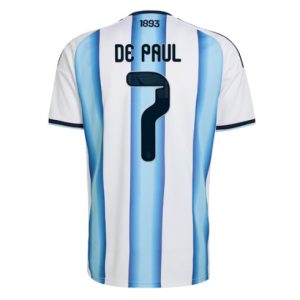 Koszulka piłkarska Argentyna Rodrigo De Paul #7 Koszulka Podstawowej MŚ 2026 Krótki Rękaw