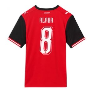 Koszulka piłkarska Austria David Alaba #8 Koszulka Podstawowej MŚ 2026 Krótki Rękaw Koszulka piłkarska Austria David Alaba #8 Koszulka Podstawowej MŚ 2026 Krótki Rękaw