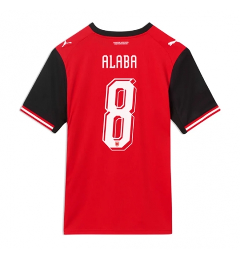 Koszulka piłkarska Austria David Alaba #8 Koszulka Podstawowej MŚ 2026 Krótki Rękaw Koszulka piłkarska Austria David Alaba #8 Koszulka Podstawowej MŚ 2026 Krótki Rękaw