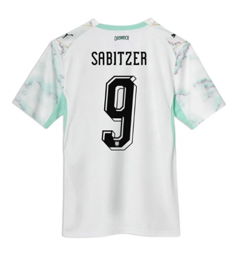 Koszulka piłkarska Austria Marcel Sabitzer #9 Koszulka Wyjazdowej MŚ 2026 Krótki Rękaw Koszulka piłkarska Austria Marcel Sabitzer #9 Koszulka Wyjazdowej MŚ 2026 Krótki Rękaw
