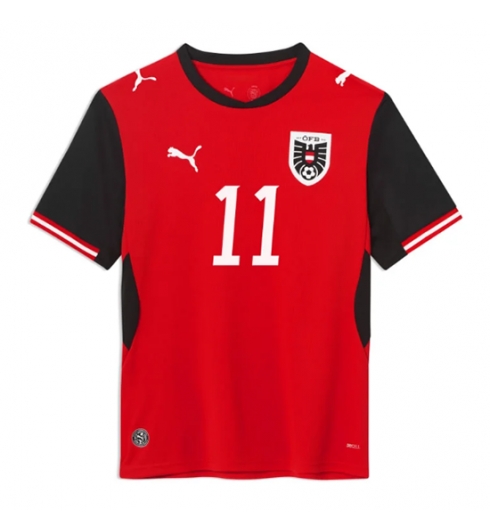 Koszulka piłkarska Austria Michael Gregoritsch #11 Koszulka Podstawowej MŚ 2026 Krótki Rękaw 2 Koszulka piłkarska Austria Michael Gregoritsch #11 Koszulka Podstawowej MŚ 2026 Krótki Rękaw