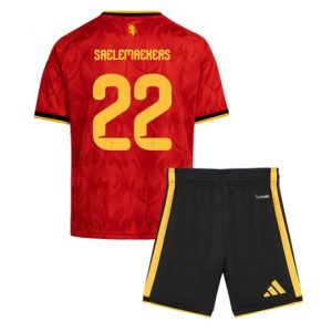 Koszulka piłkarska Belgia Alexis Saelemaekers #22 Koszulka Podstawowej dziecięce MŚ 2026 +Krótkie Spodenk