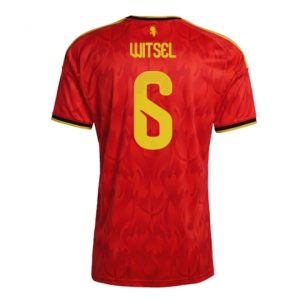 Koszulka piłkarska Belgia Axel Witsel #6 Koszulka Podstawowej MŚ 2026 Krótki Rękaw