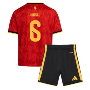 Koszulka piłkarska Belgia Axel Witsel #6 Koszulka Podstawowej dziecięce MŚ 2026 +Krótkie Spodenk