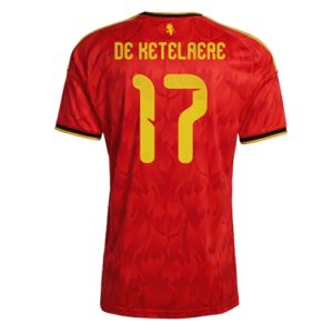Koszulka piłkarska Belgia Charles De Ketelaere #17 Koszulka Podstawowej MŚ 2026 Krótki Rękaw