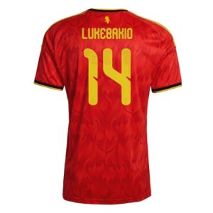 Koszulka piłkarska Belgia Dodi Lukebakio #14 Koszulka Podstawowej MŚ 2026 Krótki Rękaw