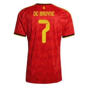 Koszulka piłkarska Belgia Kevin De Bruyne #7 Koszulka Podstawowej MŚ 2026 Krótki Rękaw