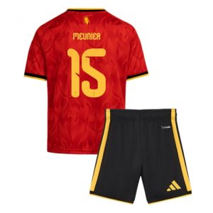 Koszulka piłkarska Belgia Thomas Meunier #15 Koszulka Podstawowej dziecięce MŚ 2026 +Krótkie Spodenk