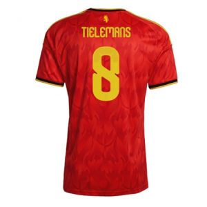 Koszulka piłkarska Belgia Youri Tielemans #8 Koszulka Podstawowej MŚ 2026 Krótki Rękaw