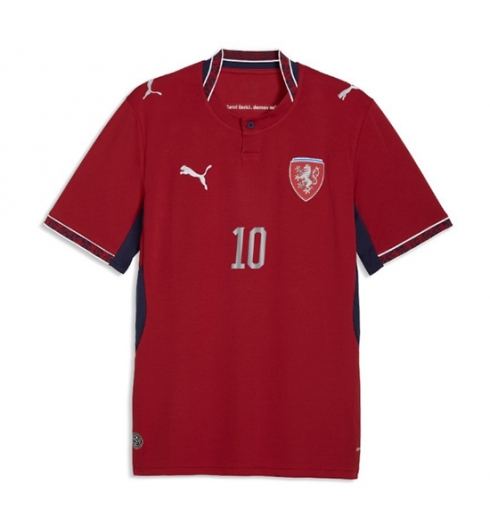Koszulka piłkarska Czechy Patrik Schick #10 Koszulka Podstawowej MŚ 2026 Krótki Rękaw 2 Koszulka piłkarska Czechy Patrik Schick #10 Koszulka Podstawowej MŚ 2026 Krótki Rękaw