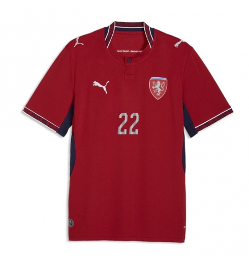 Koszulka piłkarska Czechy Tomas Soucek #22 Koszulka Podstawowej MŚ 2026 Krótki Rękaw 2 Koszulka piłkarska Czechy Tomas Soucek #22 Koszulka Podstawowej MŚ 2026 Krótki Rękaw