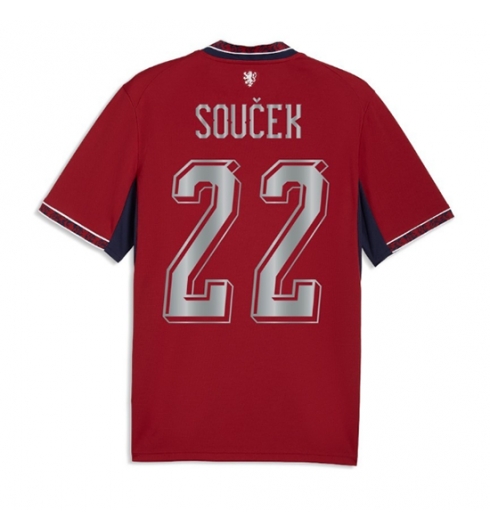 Koszulka piłkarska Czechy Tomas Soucek #22 Koszulka Podstawowej MŚ 2026 Krótki Rękaw Koszulka piłkarska Czechy Tomas Soucek #22 Koszulka Podstawowej MŚ 2026 Krótki Rękaw