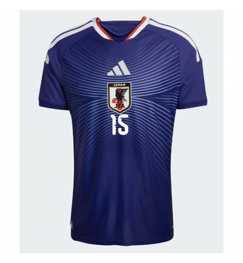 Koszulka piłkarska Japonia Daichi Kamada #15 Koszulka Podstawowej MŚ 2026 Krótki Rękaw 2 Koszulka piłkarska Japonia Daichi Kamada #15 Koszulka Podstawowej MŚ 2026 Krótki Rękaw