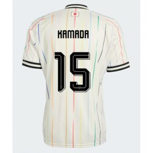 Koszulka piłkarska Japonia Daichi Kamada #15 Koszulka Wyjazdowej MŚ 2026 Krótki Rękaw Koszulka piłkarska Japonia Daichi Kamada #15 Koszulka Wyjazdowej MŚ 2026 Krótki Rękaw