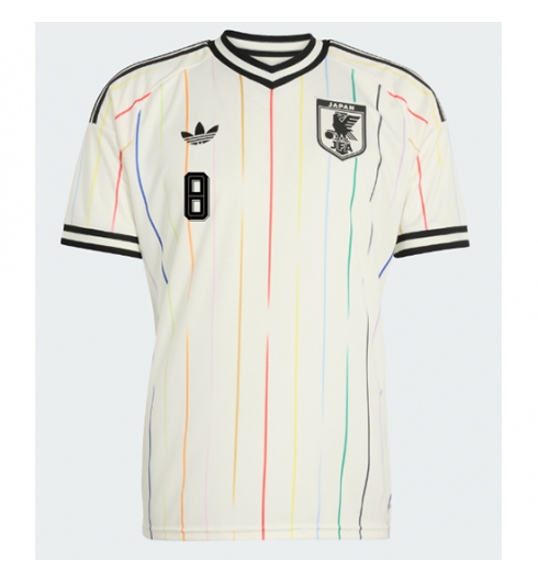 Koszulka piłkarska Japonia Takumi Minamino #8 Koszulka Wyjazdowej MŚ 2026 Krótki Rękaw 2 Koszulka piłkarska Japonia Takumi Minamino #8 Koszulka Wyjazdowej MŚ 2026 Krótki Rękaw