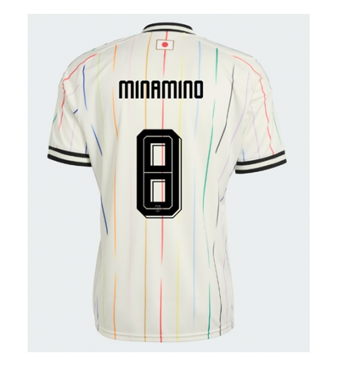 Koszulka piłkarska Japonia Takumi Minamino #8 Koszulka Wyjazdowej MŚ 2026 Krótki Rękaw Koszulka piłkarska Japonia Takumi Minamino #8 Koszulka Wyjazdowej MŚ 2026 Krótki Rękaw