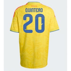 Koszulka piłkarska Kolumbia Juan Fernando Quintero #20 Koszulka Podstawowej MŚ 2026 Krótki Rękaw Koszulka piłkarska Kolumbia Juan Fernando Quintero #20 Koszulka Podstawowej MŚ 2026 Krótki Rękaw