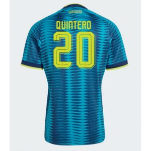 Koszulka piłkarska Kolumbia Juan Fernando Quintero #20 Koszulka Wyjazdowej MŚ 2026 Krótki Rękaw Koszulka piłkarska Kolumbia Juan Fernando Quintero #20 Koszulka Wyjazdowej MŚ 2026 Krótki Rękaw