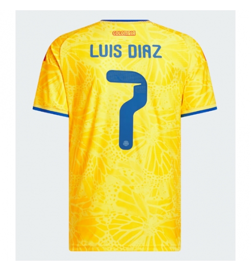 Koszulka piłkarska Kolumbia Luis Diaz #7 Koszulka Podstawowej MŚ 2026 Krótki Rękaw Koszulka piłkarska Kolumbia Luis Diaz #7 Koszulka Podstawowej MŚ 2026 Krótki Rękaw