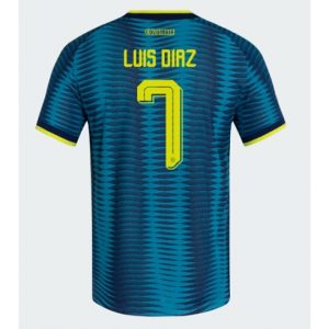 Koszulka piłkarska Kolumbia Luis Diaz #7 Koszulka Wyjazdowej MŚ 2026 Krótki Rękaw Koszulka piłkarska Kolumbia Luis Diaz #7 Koszulka Wyjazdowej MŚ 2026 Krótki Rękaw