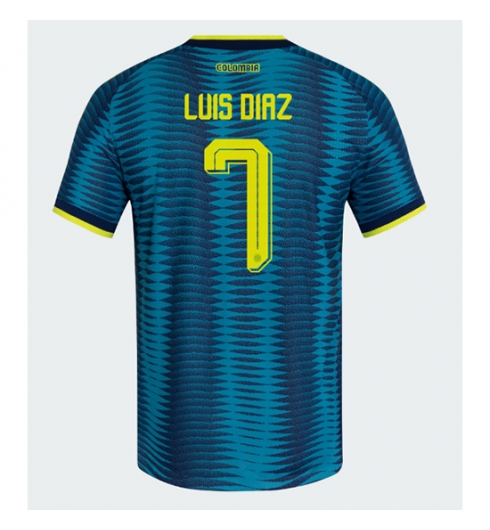 Koszulka piłkarska Kolumbia Luis Diaz #7 Koszulka Wyjazdowej MŚ 2026 Krótki Rękaw Koszulka piłkarska Kolumbia Luis Diaz #7 Koszulka Wyjazdowej MŚ 2026 Krótki Rękaw