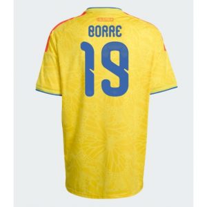 Koszulka piłkarska Kolumbia Rafael Santos Borre #19 Koszulka Podstawowej MŚ 2026 Krótki Rękaw Koszulka piłkarska Kolumbia Rafael Santos Borre #19 Koszulka Podstawowej MŚ 2026 Krótki Rękaw