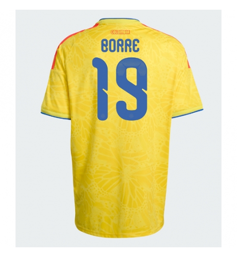 Koszulka piłkarska Kolumbia Rafael Santos Borre #19 Koszulka Podstawowej MŚ 2026 Krótki Rękaw Koszulka piłkarska Kolumbia Rafael Santos Borre #19 Koszulka Podstawowej MŚ 2026 Krótki Rękaw