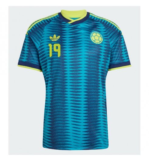 Koszulka piłkarska Kolumbia Rafael Santos Borre #19 Koszulka Wyjazdowej MŚ 2026 Krótki Rękaw 2 Koszulka piłkarska Kolumbia Rafael Santos Borre #19 Koszulka Wyjazdowej MŚ 2026 Krótki Rękaw