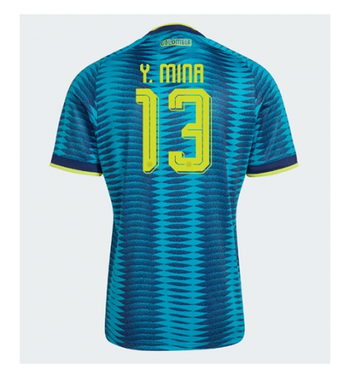 Koszulka piłkarska Kolumbia Yerry Mina #13 Koszulka Wyjazdowej MŚ 2026 Krótki Rękaw Koszulka piłkarska Kolumbia Yerry Mina #13 Koszulka Wyjazdowej MŚ 2026 Krótki Rękaw