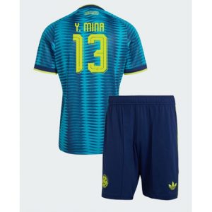 Koszulka piłkarska Kolumbia Yerry Mina #13 Koszulka Wyjazdowej dziecięce MŚ 2026 +Krótkie Spodenk