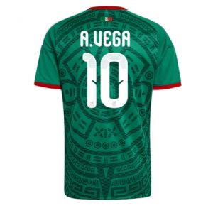 Koszulka piłkarska Meksyk Alexis Vega #10 Koszulka Podstawowej MŚ 2026 Krótki Rękaw