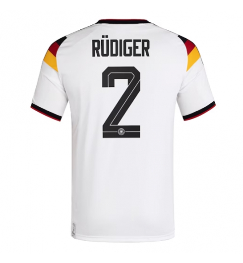 Koszulka piłkarska Niemcy Antonio Rudiger #2 Koszulka Podstawowej MŚ 2026 Krótki Rękaw Koszulka piłkarska Niemcy Antonio Rudiger #2 Koszulka Podstawowej MŚ 2026 Krótki Rękaw