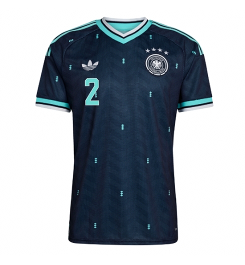 Koszulka piłkarska Niemcy Antonio Rudiger #2 Koszulka Wyjazdowej MŚ 2026 Krótki Rękaw 2 Koszulka piłkarska Niemcy Antonio Rudiger #2 Koszulka Wyjazdowej MŚ 2026 Krótki Rękaw