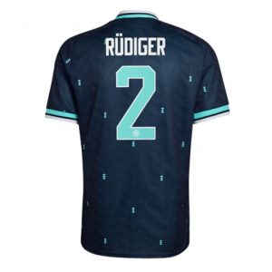 Koszulka piłkarska Niemcy Antonio Rudiger #2 Koszulka Wyjazdowej MŚ 2026 Krótki Rękaw Koszulka piłkarska Niemcy Antonio Rudiger #2 Koszulka Wyjazdowej MŚ 2026 Krótki Rękaw