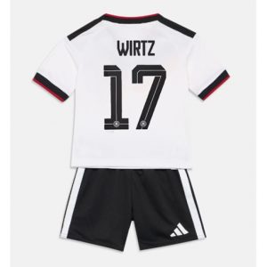 Koszulka piłkarska Niemcy Florian Wirtz #17 Koszulka Podstawowej dziecięce MŚ 2026 +Krótkie Spodenk