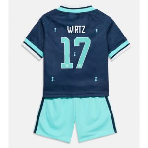 Koszulka piłkarska Niemcy Florian Wirtz #17 Koszulka Wyjazdowej dziecięce MŚ 2026 +Krótkie Spodenk