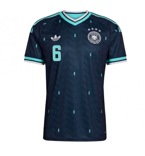 Koszulka piłkarska Niemcy Joshua Kimmich #6 Koszulka Wyjazdowej MŚ 2026 Krótki Rękaw 2 Koszulka piłkarska Niemcy Joshua Kimmich #6 Koszulka Wyjazdowej MŚ 2026 Krótki Rękaw