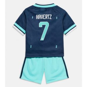 Koszulka piłkarska Niemcy Kai Havertz #7 Koszulka Wyjazdowej dziecięce MŚ 2026 +Krótkie Spodenk
