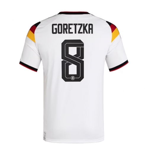 Koszulka piłkarska Niemcy Leon Goretzka #8 Koszulka Podstawowej MŚ 2026 Krótki Rękaw Koszulka piłkarska Niemcy Leon Goretzka #8 Koszulka Podstawowej MŚ 2026 Krótki Rękaw